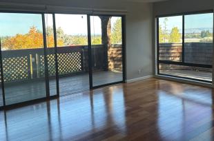 Interior looking out windows with views.